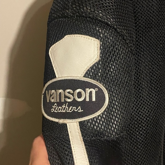 vintage made in usa πΊπΈ vanson mesh moto skeleton jacket π₯ π¨ - Picture 6 of 11